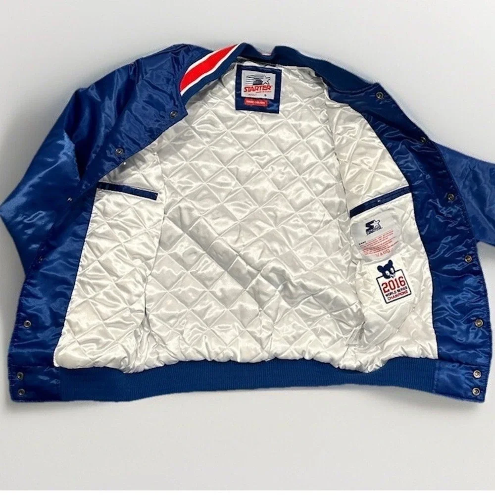 Starter x Homage Chicago Cubs 2016 World Series Champions Satin Jacket Size S
